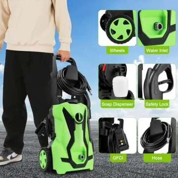 Homdox 4800 Electric Pressure Washer - Ultimate Cleaning Machine