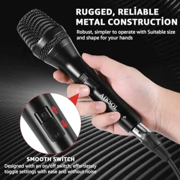 Professional Handheld Wired Microphone for Karaoke
