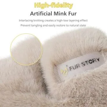 Women's House Slippers Fuzzy Platform Slides Faux Fur Fluffy Sandals Winter Memory Foam Cloud Footwear Latex Insoles