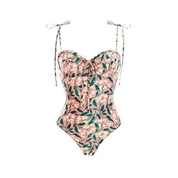 Flattering Floral Bikini Set with Cover Ups for Women - 2PCS