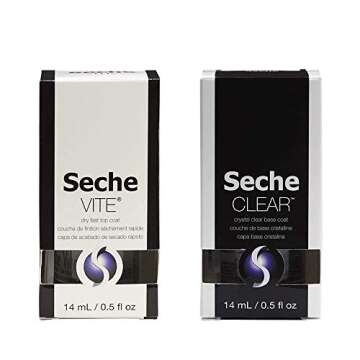 Seche Clear and Seche Vite, Base Coat and Top Coat for Nail Polish
