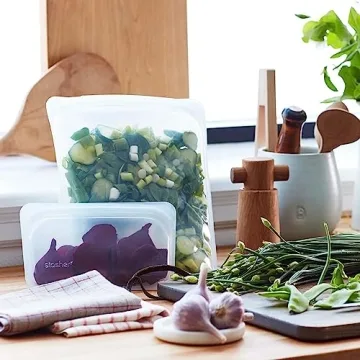 Stasher Platinum Silicone Reusable Bags Eco-Friendly Food Storage