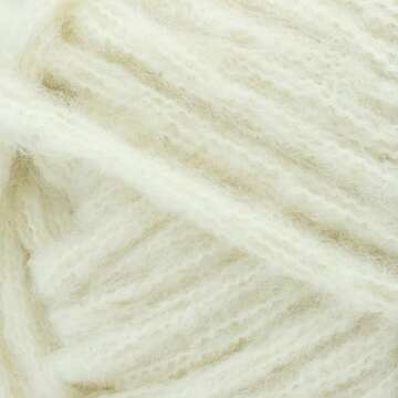 Lion Brand Yarn Feels Like Butta Thick & Quick Super Bulky Yarn for Knitting - Antique White