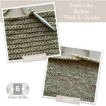 Lion Brand Feels Like Butta Super Bulky Yarn - Antique White