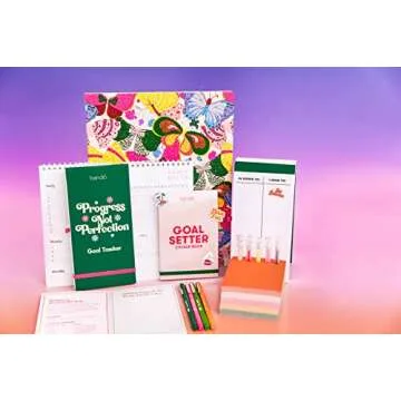 ban.do Sticker Book of Goal Setting Stickers, 35 Sticker Sheets with Colorful Fun Stickers, Positive Stickers for Journals and Planners, Issue 1