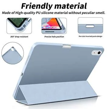 Aoub iPad Air Case with Pencil Holder and Stand