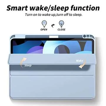 Aoub iPad Air Case with Pencil Holder and Stand