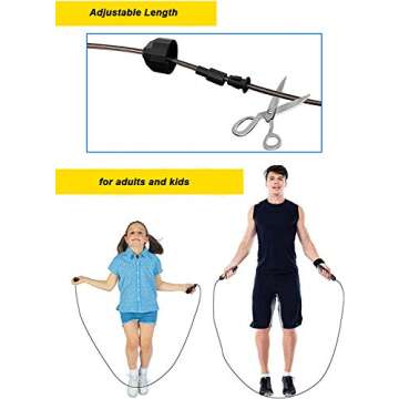 INZENYN Adjustable Jump Rope for All Ages and Fitness