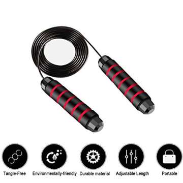 INZENYN Adjustable Jump Rope for All Ages and Fitness