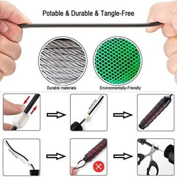 INZENYN Adjustable Jump Rope for All Ages and Fitness