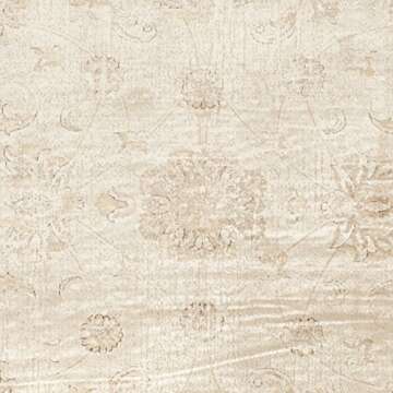 SAFAVIEH Vintage Collection Area Rug - 7'6" x 10'6", Stone, Oriental Distressed Viscose Design, Ideal for High Traffic Areas in Living Room, Bedroom (VTG117-440)