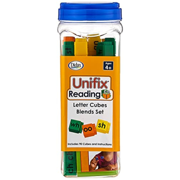 Didax Educational Resources Unifix Letter Blends Cubes Set for Early Readers