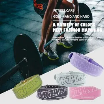 9 mm Leather Weight Lifting Belt for Women 4 inch Padded Gym Lumbar Back Support for Workout Squat Deadlift Training Weight Training Belt(A-Pink/XS)