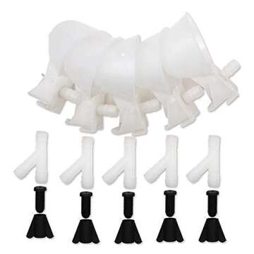 The Urban Aviary (6 Pack) Triggerless Poultry Water Cups No Trigger Or Float to Jam Automatic Quail ...