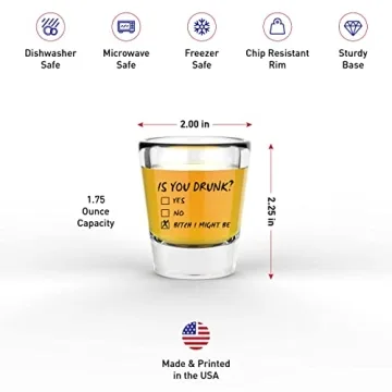 LitGifts Funny Shot Glass - Perfect Gift for All Occasions