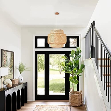DANGGEOI Bamboo Pendant Light Fixture Stylish and Eco-Friendly