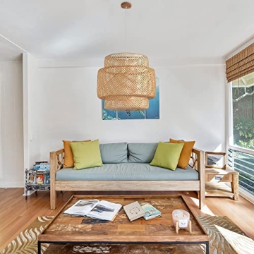DANGGEOI Bamboo Pendant Light Fixture Stylish and Eco-Friendly