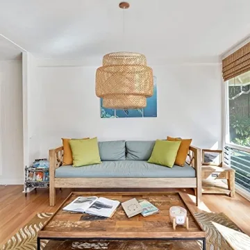 DANGGEOI Bamboo Pendant Light Fixture Stylish and Eco-Friendly
