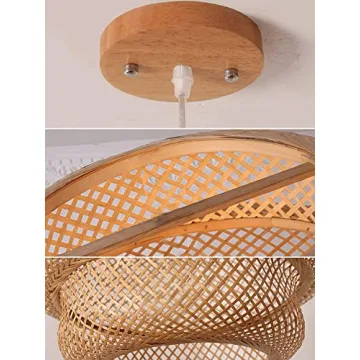 DANGGEOI Bamboo Pendant Light Fixture Stylish and Eco-Friendly