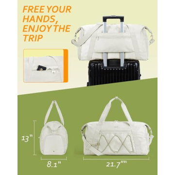 BAGSMART Gym Bag for Women - Stylish & Functional Duffle