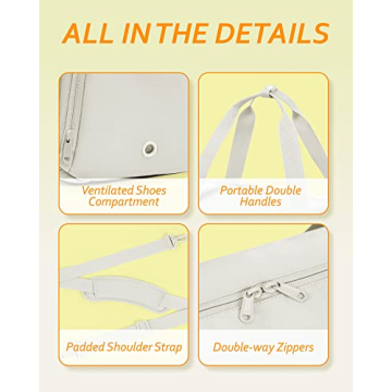 BAGSMART Gym Bag for Women - Stylish & Functional Duffle