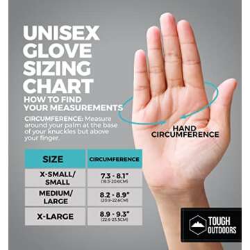 Tough Outdoors Waterproof Insulated Ski Mittens