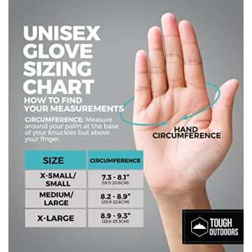 Tough Outdoors Waterproof Insulated Ski Mittens