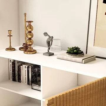 Roomfitters Mid Century Modern TV Stand for 65" TVs