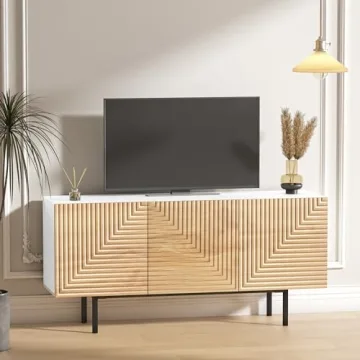 Roomfitters Mid Century Modern TV Stand for 65" TVs