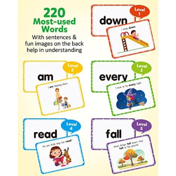 Coogam Educational Flashcards - 220 Sight Words for Kids