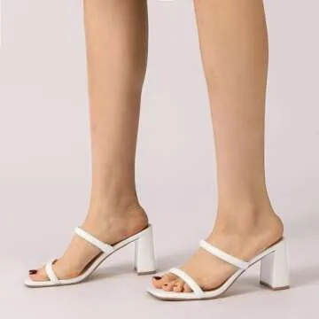 Avidirk Women's Chunky Heeled Sandals for Comfort and Style