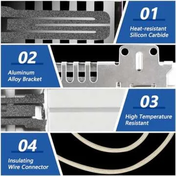 WB13K21 Oven Igniter Replacement for G-E Sam-sung Hot-point Ken-more Gas Range Oven, Replaces 5303935066 IG9998 WB13T10045 WB13K10026 Norton 501a dg94 00520a Universal Model By Improvedhand