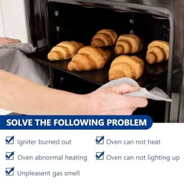 WB13K21 Oven Igniter Replacement for G-E Sam-sung Hot-point Ken-more Gas Range Oven, Replaces 5303935066 IG9998 WB13T10045 WB13K10026 Norton 501a dg94 00520a Universal Model By Improvedhand