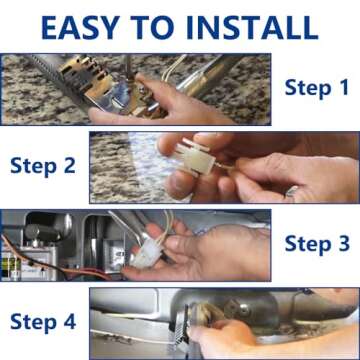 WB13K21 Oven Igniter Replacement for G-E Sam-sung Hot-point Ken-more Gas Range Oven, Replaces 5303935066 IG9998 WB13T10045 WB13K10026 Norton 501a dg94 00520a Universal Model By Improvedhand