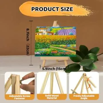 EIRUOKIGA Mini Acrylic Paint Kit - 48 Piece Set