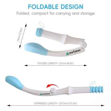 Wefaner Folding Toilet Aid & Compressed Washcloths Set