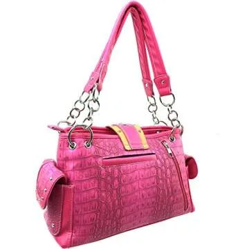 Justin West Concealed Carry Handbag - Western Style Pink Purse