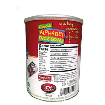 TDC Games Campbell's Alphabet Dice Game for All Ages