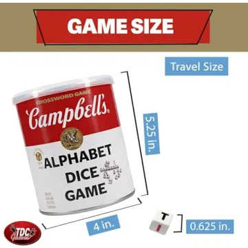 TDC Games Campbell's Alphabet Dice Game for All Ages