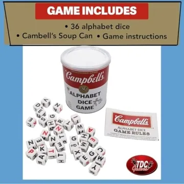 TDC Games Campbell's Alphabet Dice Game for All Ages