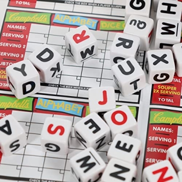 TDC Games Campbell's Alphabet Dice Game for All Ages