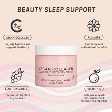 Pacifica Vegan Collagen Night Cream for Youthful Skin