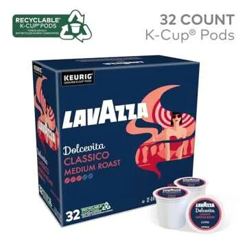 Lavazza Dolcevita Classico K-Cup Pods, 32 Count - Medium Roast