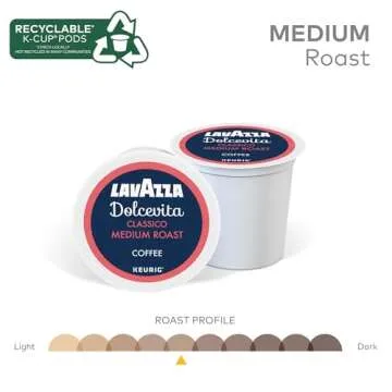 Lavazza Dolcevita Classico K-Cup Pods, 32 Count - Medium Roast