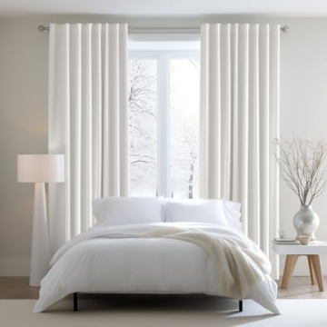 Elegant COTTON CRAFT White Curtain Panels for All Rooms