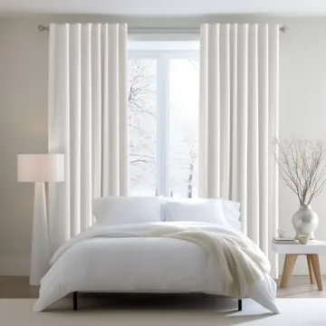 Elegant COTTON CRAFT White Curtain Panels for All Rooms