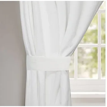 Elegant COTTON CRAFT White Curtain Panels for All Rooms
