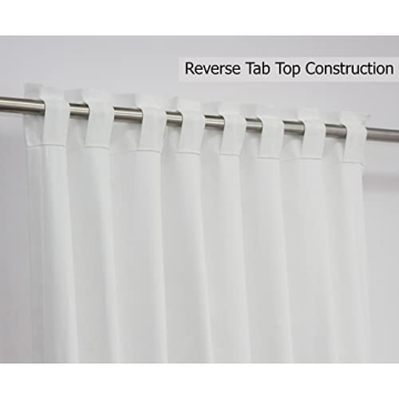 Elegant COTTON CRAFT White Curtain Panels for All Rooms