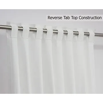 Elegant COTTON CRAFT White Curtain Panels for All Rooms