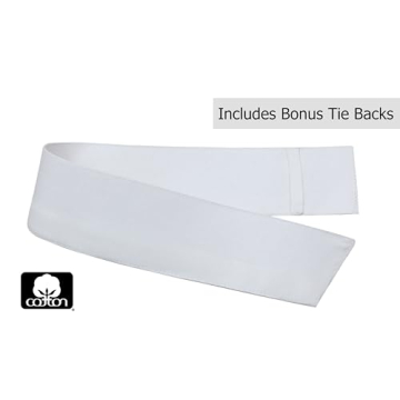 Elegant COTTON CRAFT White Curtain Panels for All Rooms